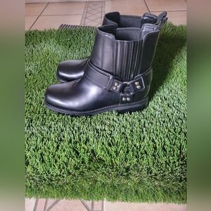 Marc Fisher, Mizzie Moto Black Leather Boots